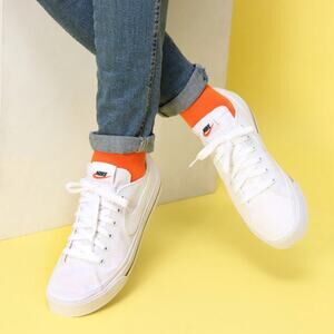 Nike Court Legacy Canvas Low Top Sneakers Shoes White CW6539-100 Mens Size 9.5